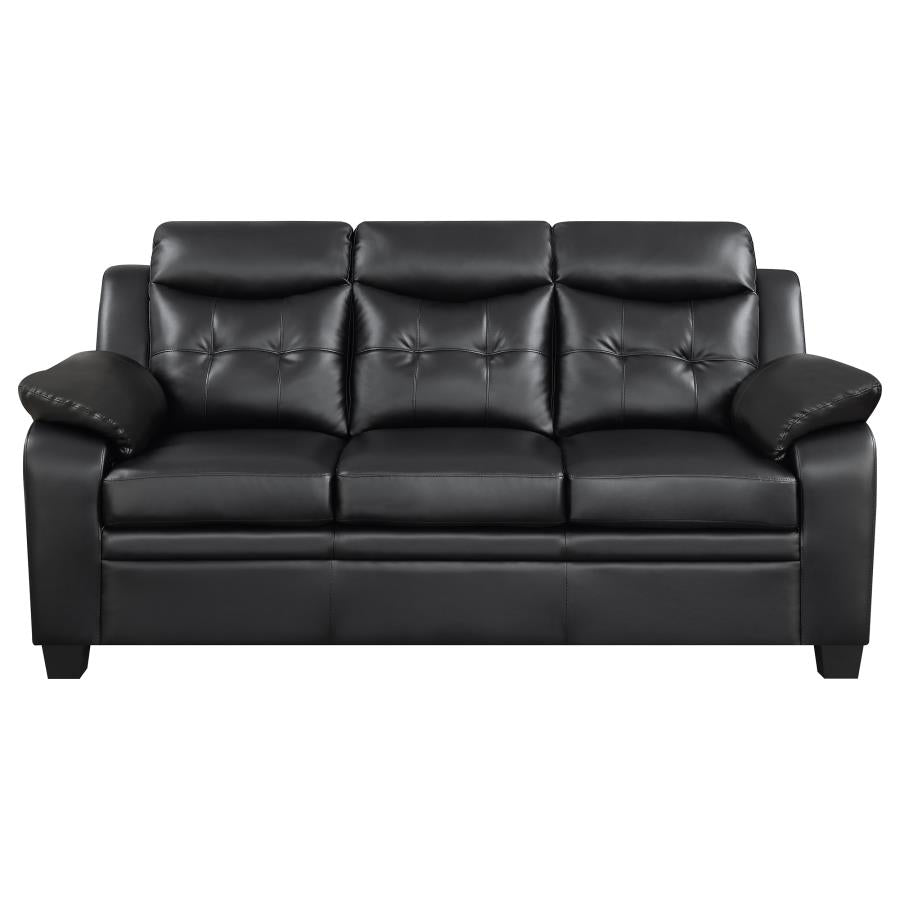 Finley Tufted Upholstered Sofa Black - (506551)