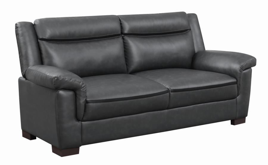 Arabella Pillow Top Upholstered Sofa Grey - (506591)