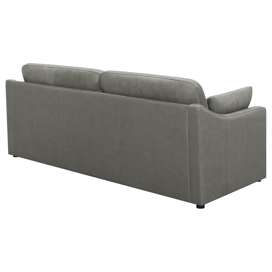 Grayson Sloped Arm Upholstered Sofa Grey - (506771)