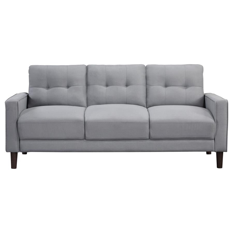 Bowen Upholstered Track Arms Tufted Sofa Grey - (506781)