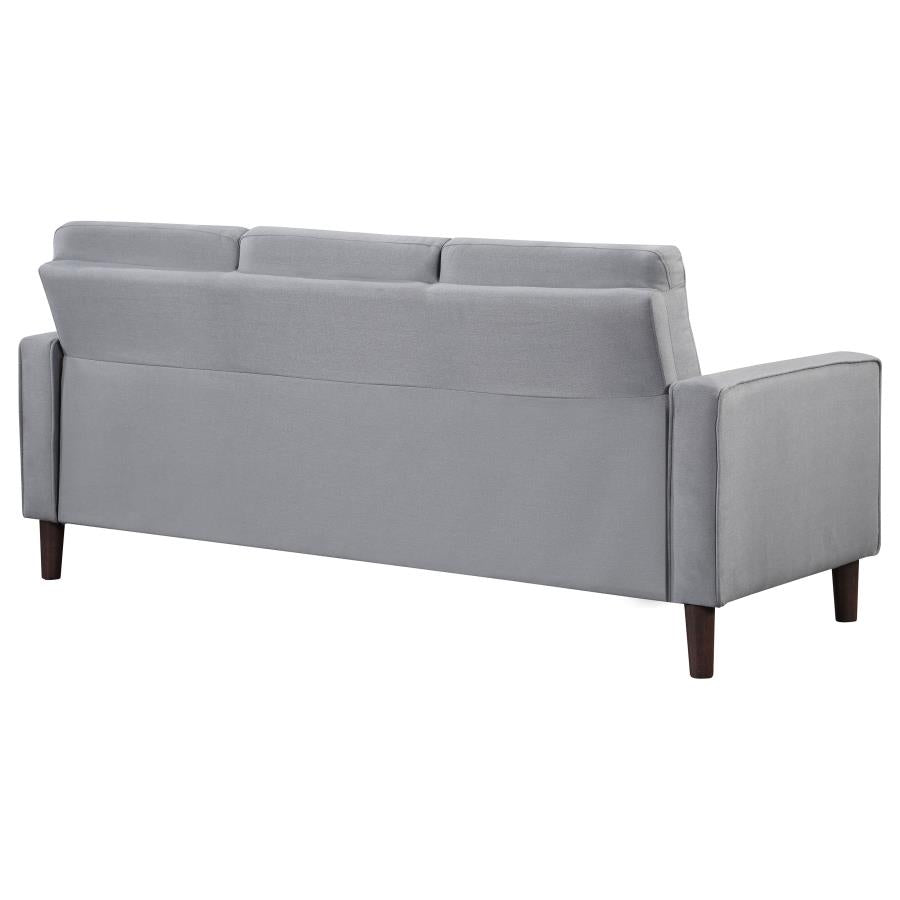 Bowen Upholstered Track Arms Tufted Sofa Grey - (506781)