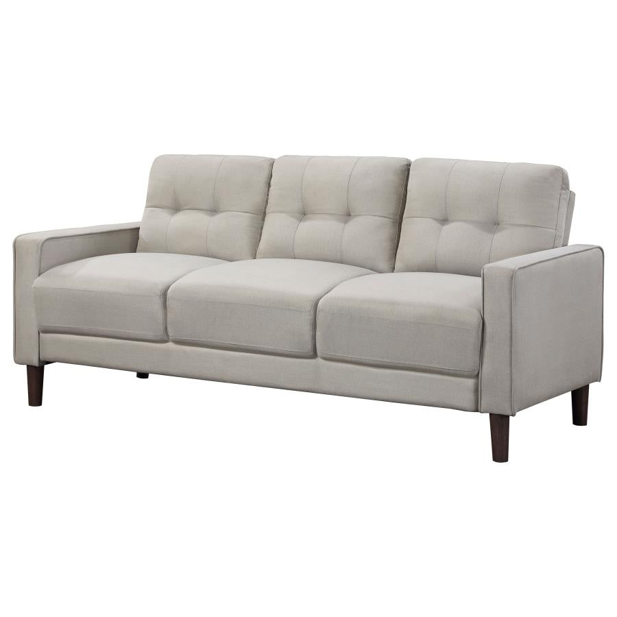 Bowen Upholstered Track Arms Tufted Sofa Beige - (506785)