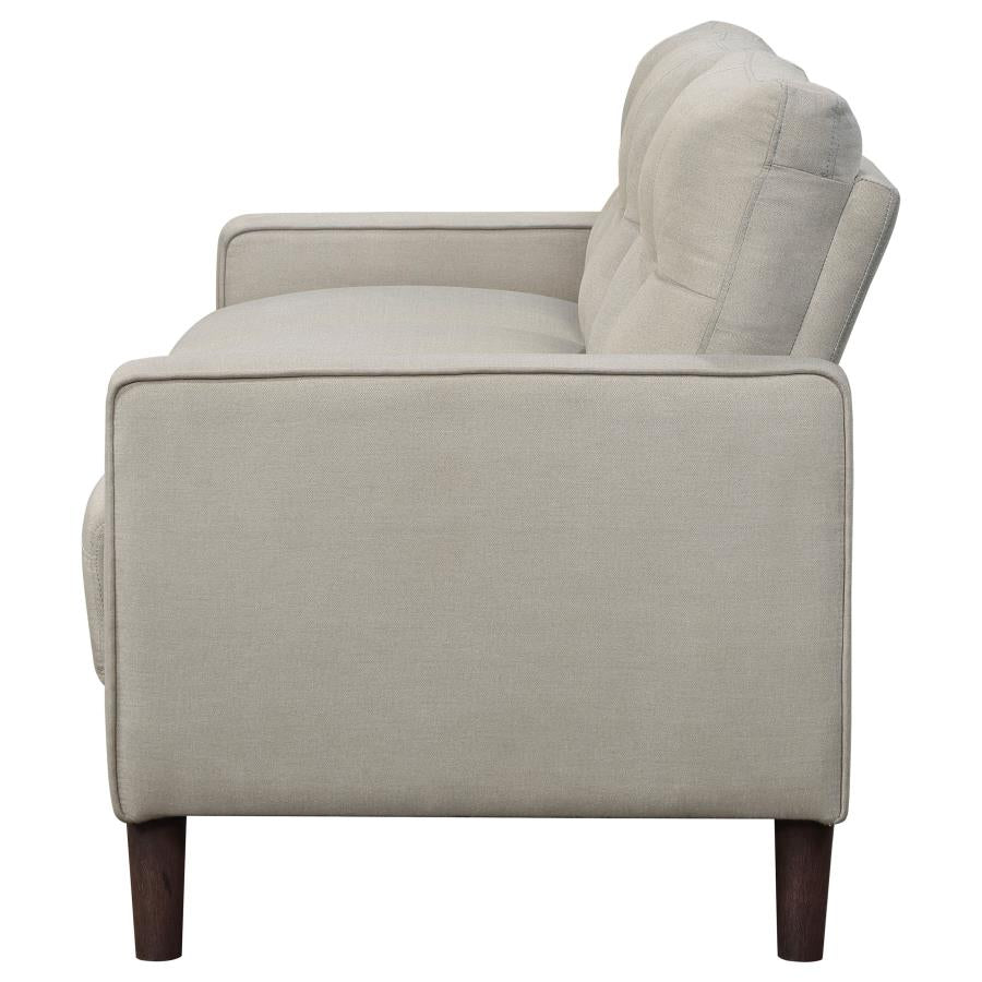 Bowen Upholstered Track Arms Tufted Sofa Beige - (506785)