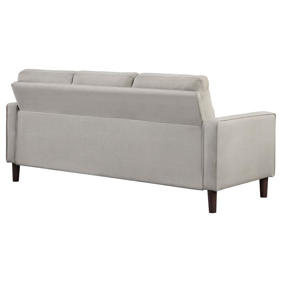 Bowen Upholstered Track Arms Tufted Sofa Beige - (506785)