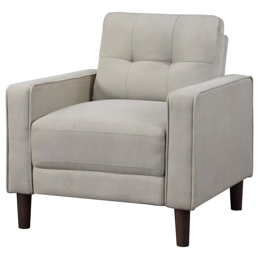 Bowen Upholstered Track Arms Tufted Chair Beige - (506787)