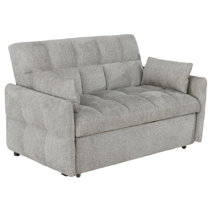 Cotswold Tufted Cushion Sleeper Sofa Bed Light Grey - (508307)