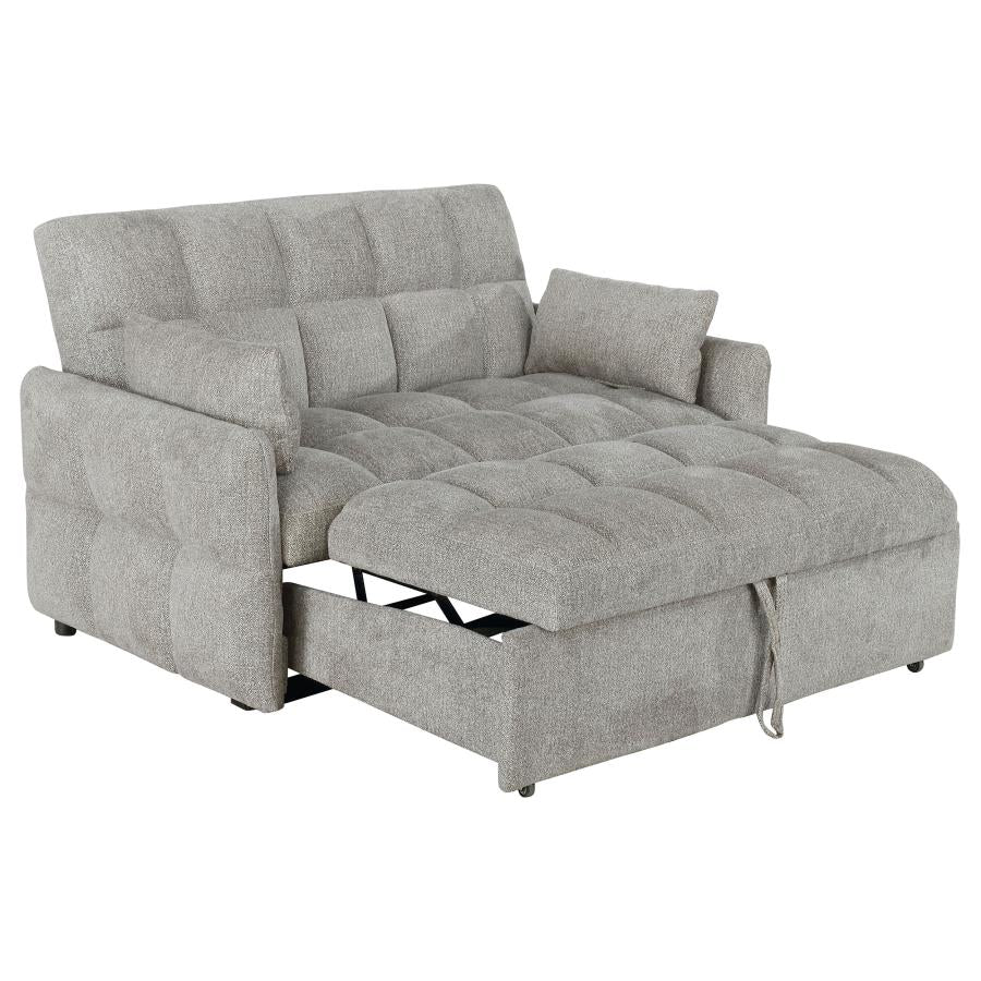 Cotswold Tufted Cushion Sleeper Sofa Bed Light Grey - (508307)