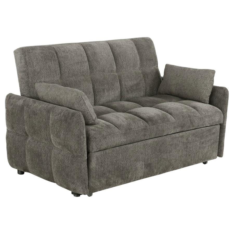 Cotswold Tufted Cushion Sleeper Sofa Bed Dark Grey - (508308)