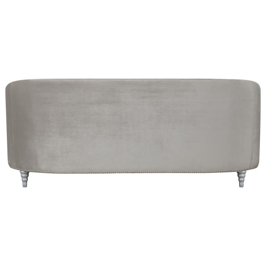Avonlea Sloped Arm Tufted Sofa Grey - (508461)