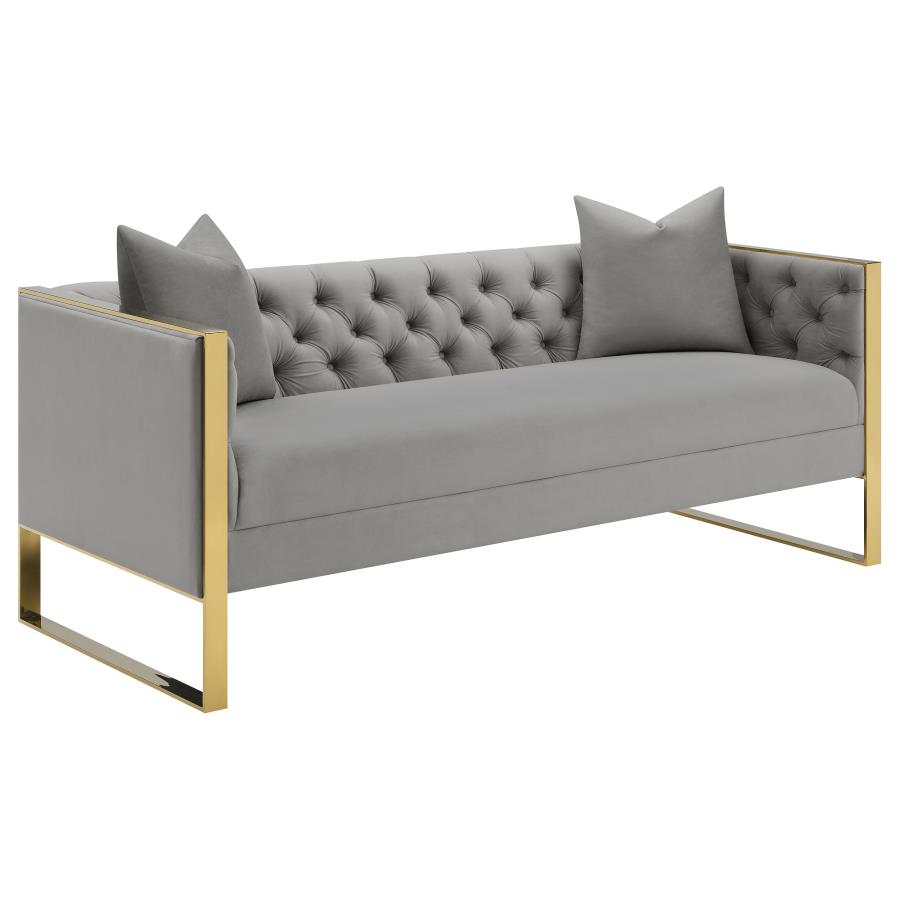 Eastbrook Tufted Back Sofa Grey - (509111)