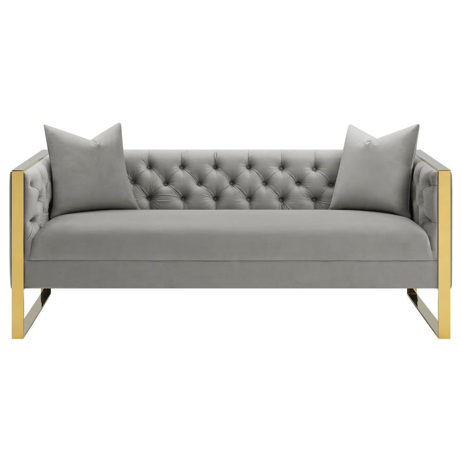 Eastbrook Tufted Back Sofa Grey - (509111)