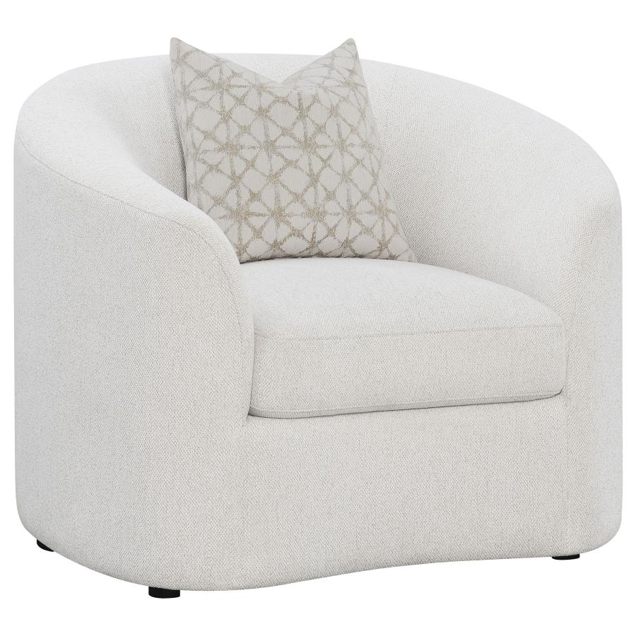 Rainn Upholstered Tight Back Chair Latte - (509173)