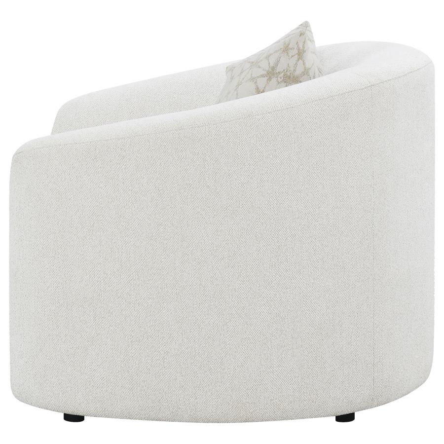 Rainn Upholstered Tight Back Chair Latte - (509173)