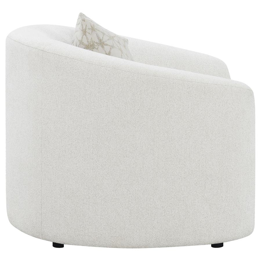 Rainn Upholstered Tight Back Chair Latte - (509173)