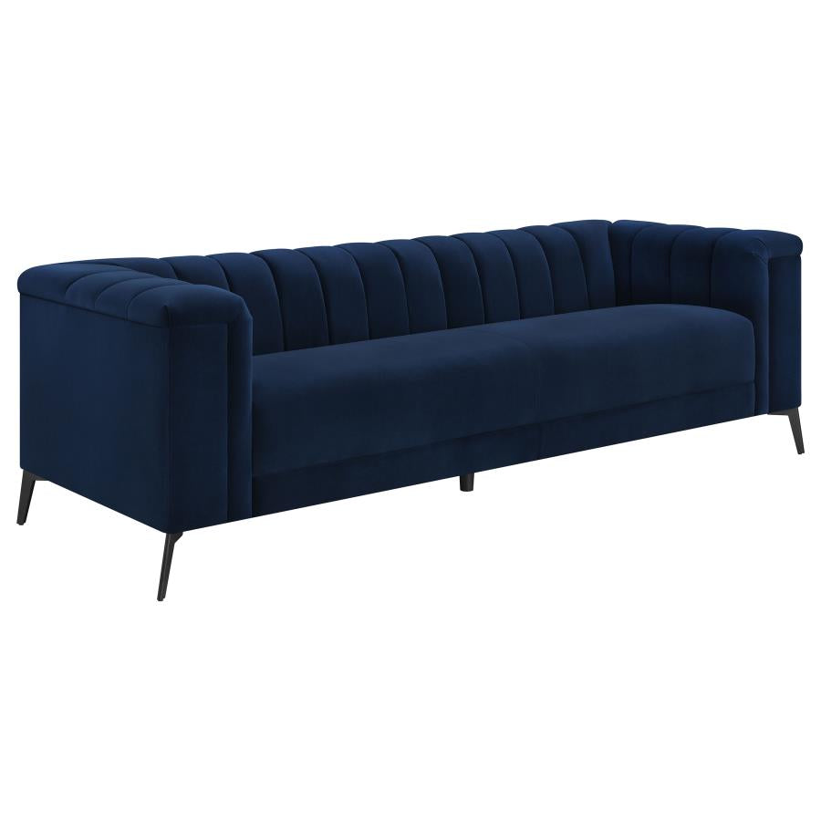 Chalet Tuxedo Arm Sofa Blue - (509211)