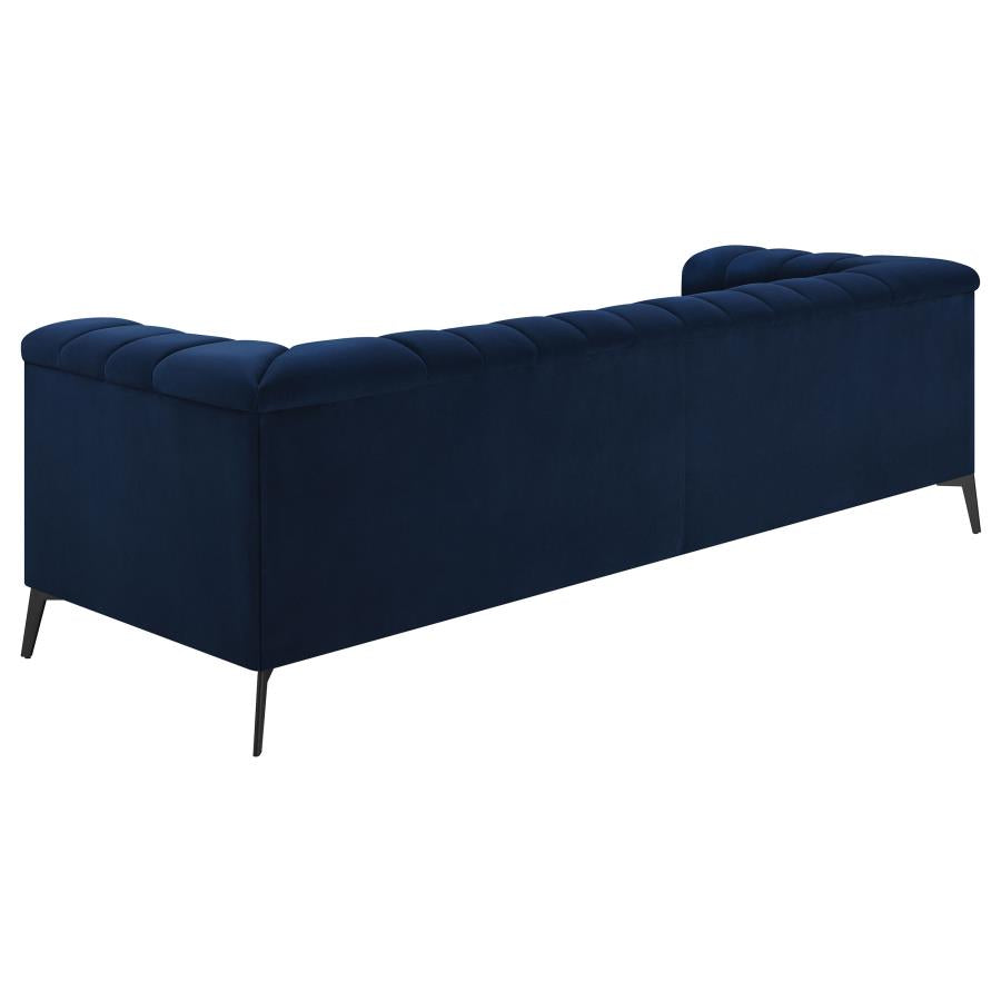 Chalet Tuxedo Arm Sofa Blue - (509211)