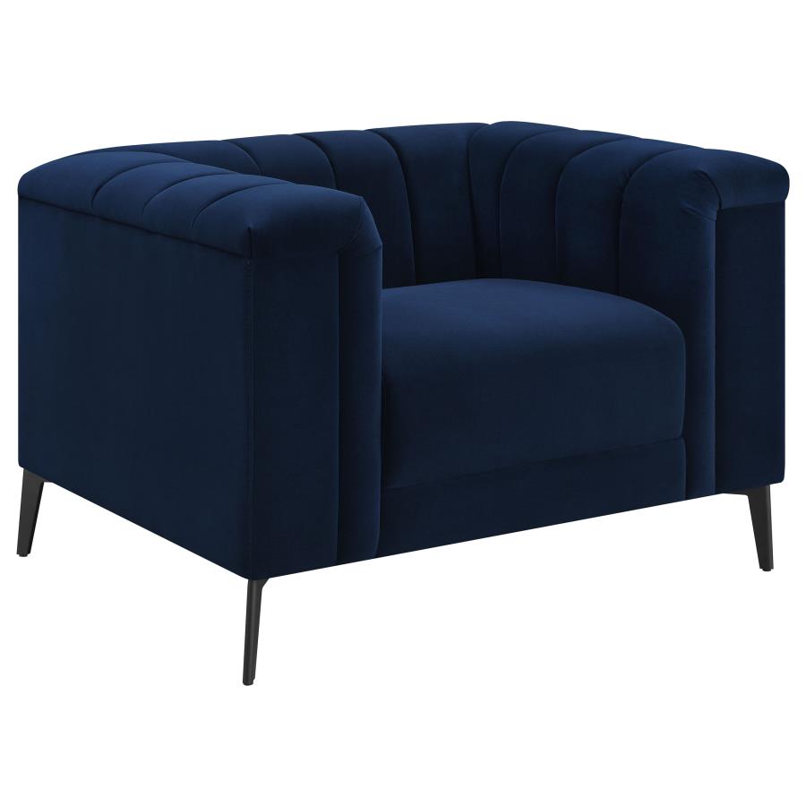 Chalet Tuxedo Arm Chair Blue - (509213)