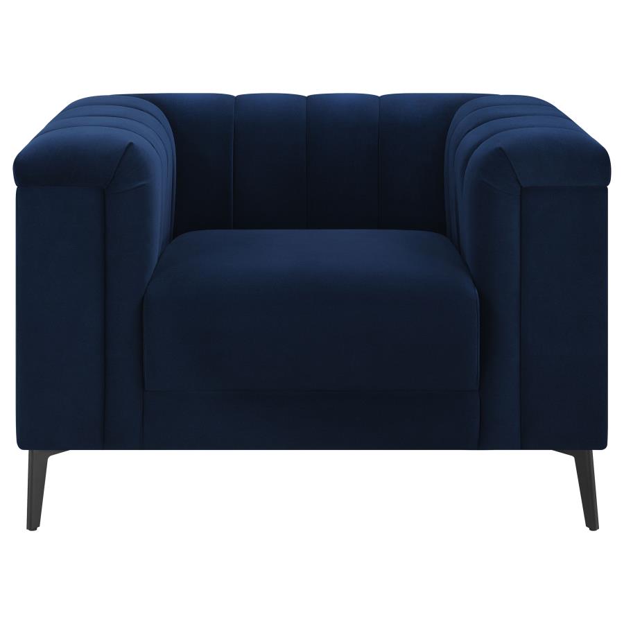 Chalet Tuxedo Arm Chair Blue - (509213)