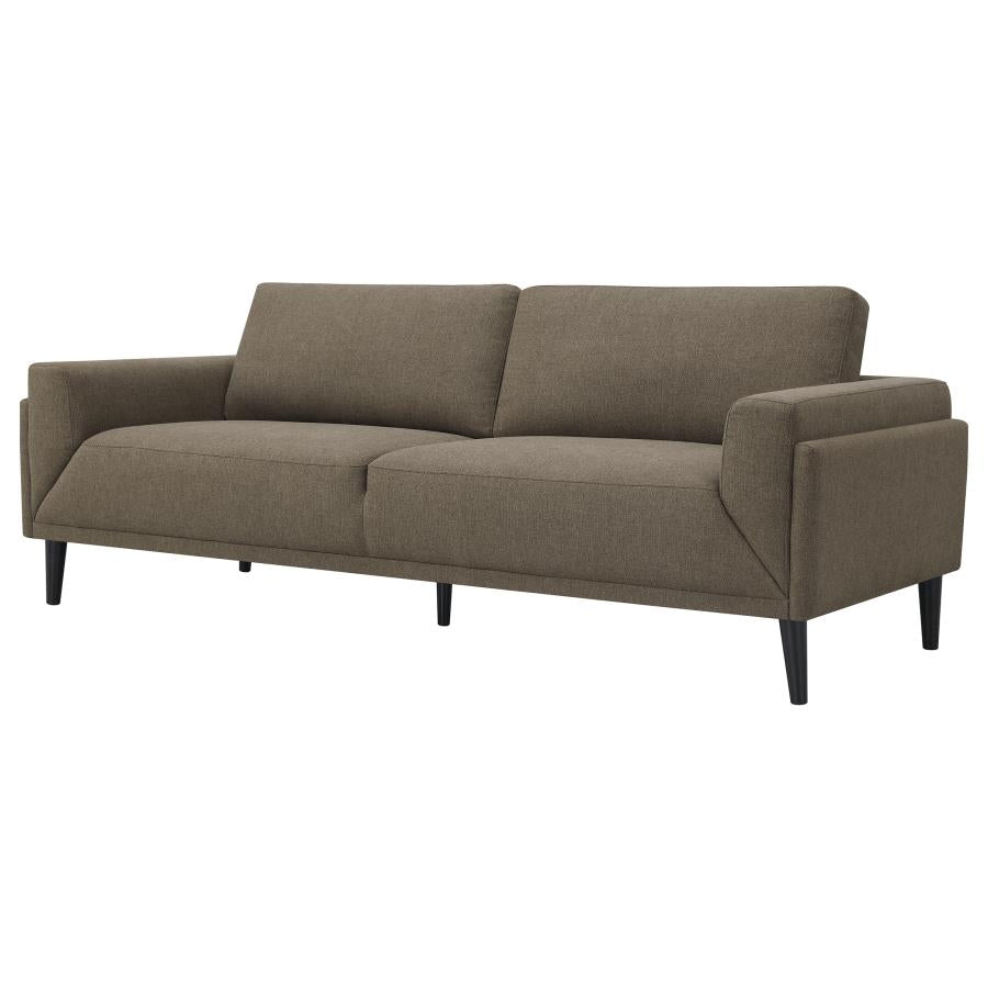 Rilynn Upholstered Track Arms Sofa Brown - (509521)