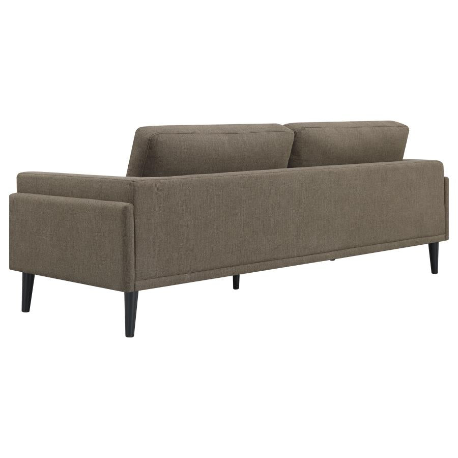 Rilynn Upholstered Track Arms Sofa Brown - (509521)