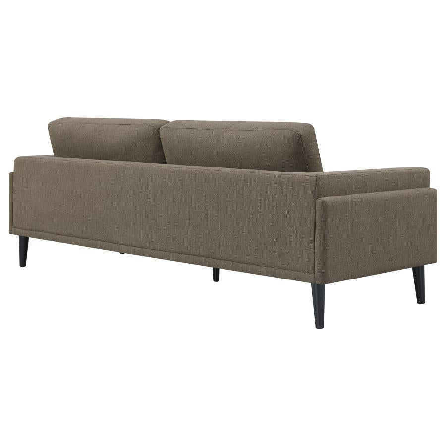 Rilynn Upholstered Track Arms Sofa Brown - (509521)