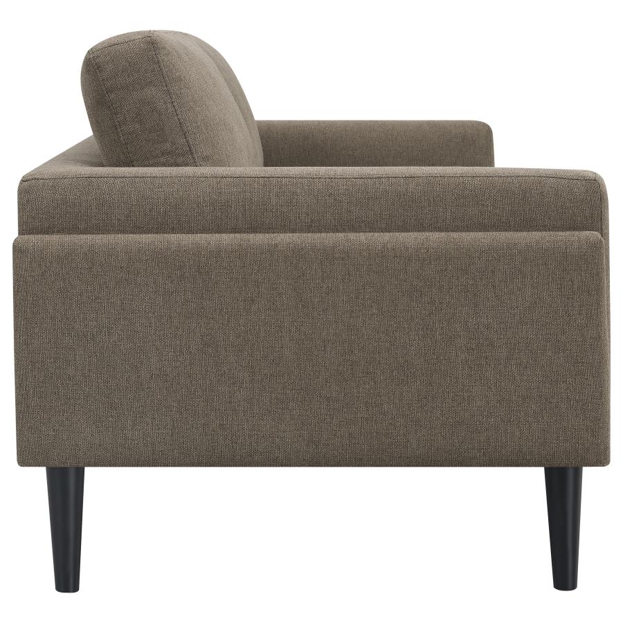 Rilynn Upholstered Track Arms Sofa Brown - (509521)