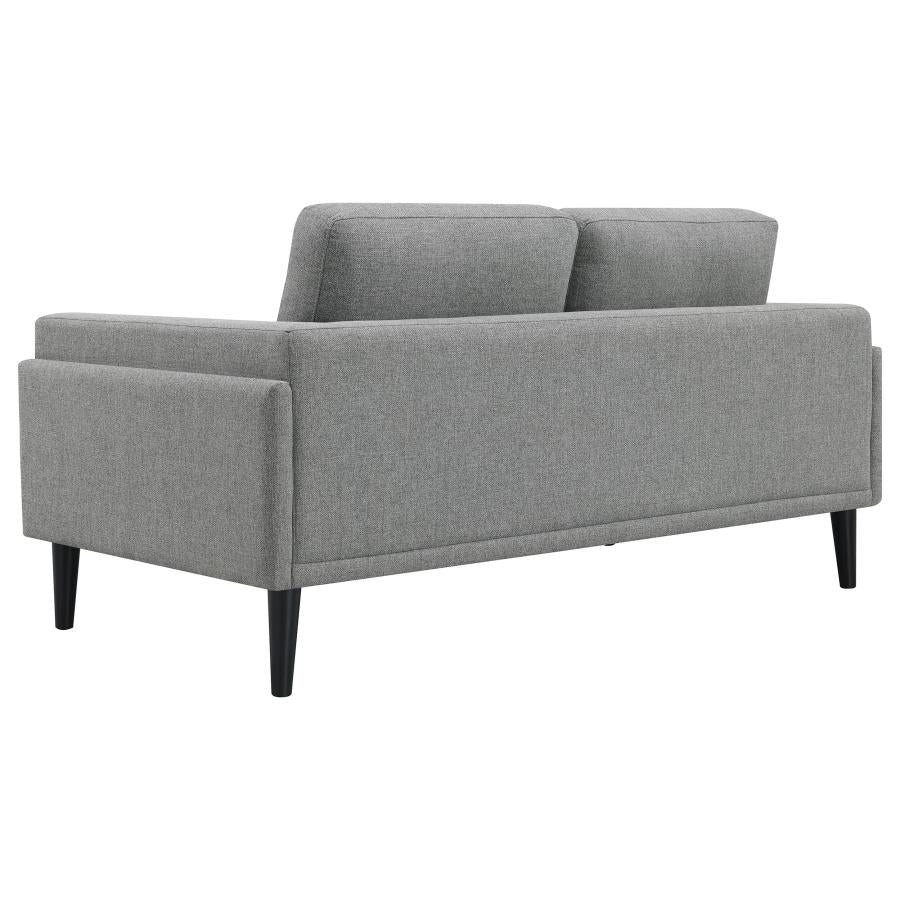 Rilynn Upholstered Track Arms Loveseat Grey - (509525)