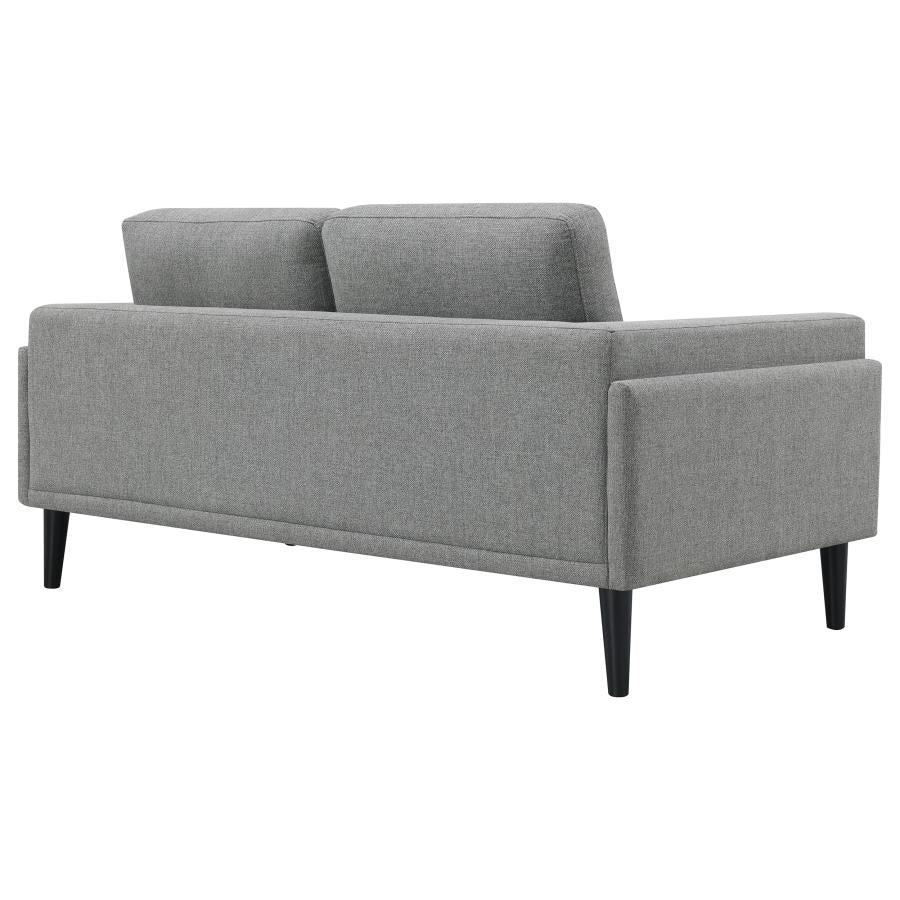 Rilynn Upholstered Track Arms Loveseat Grey - (509525)