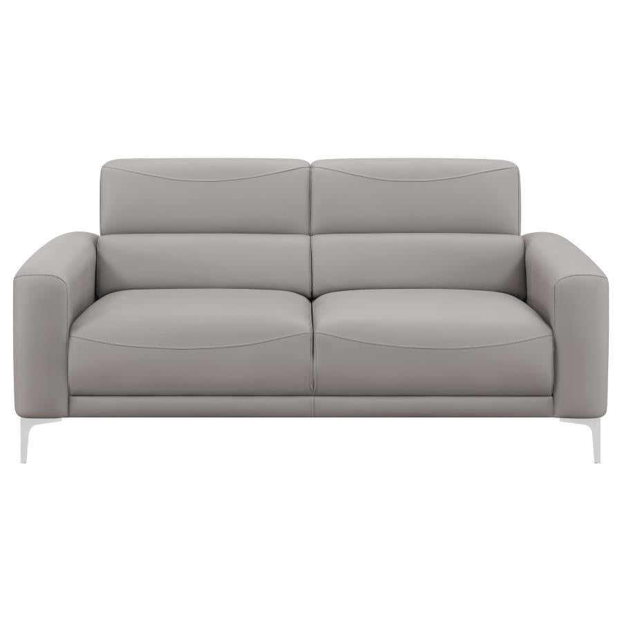 Glenmark Track Arm Upholstered Sofa Taupe - (509731)