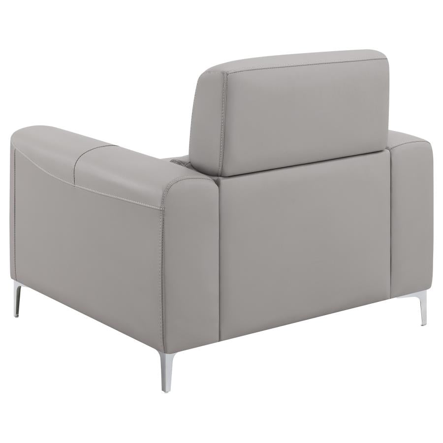 Glenmark Track Arm Upholstered Chair Taupe - (509733)