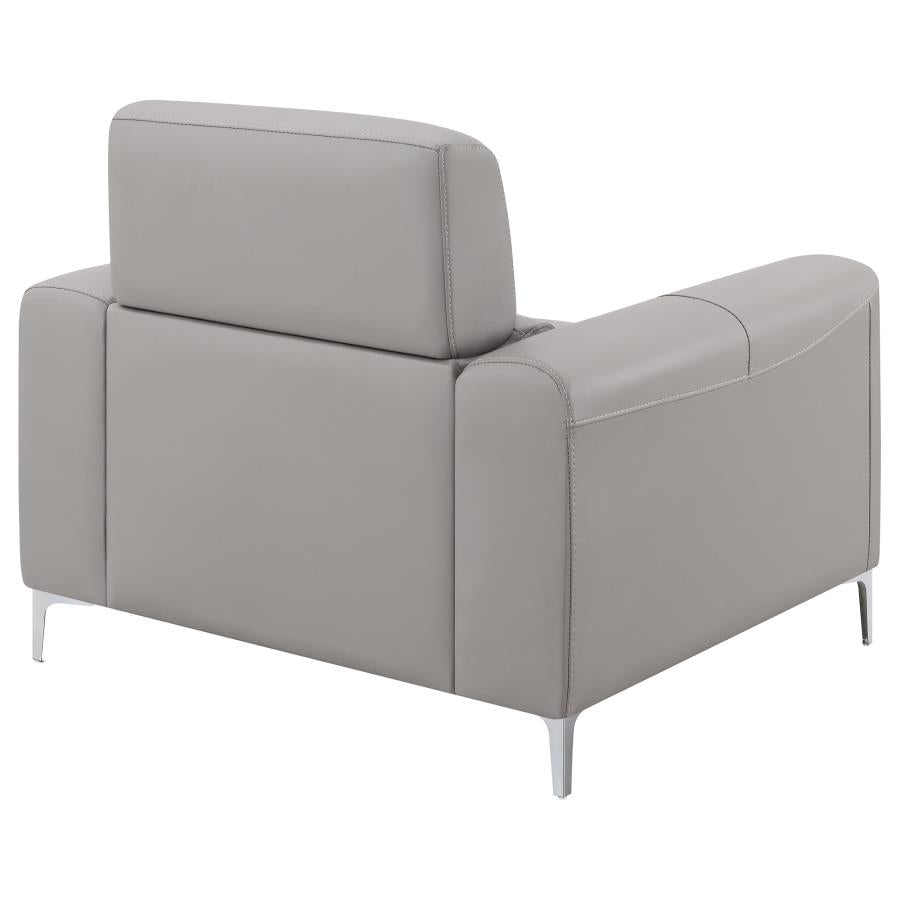 Glenmark Track Arm Upholstered Chair Taupe - (509733)