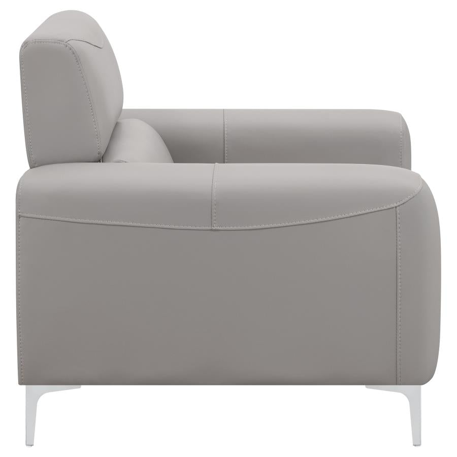 Glenmark Track Arm Upholstered Chair Taupe - (509733)