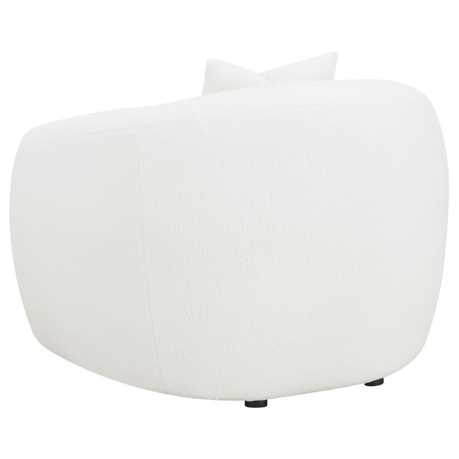 Isabella Upholstered Tight Back Chair White - (509873)