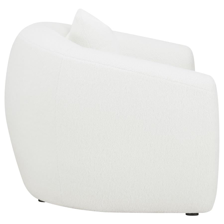 Isabella Upholstered Tight Back Chair White - (509873)