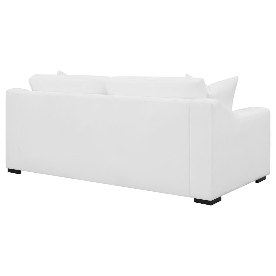 Ashlyn Upholstered Sloped Arms Sofa White - (509891)