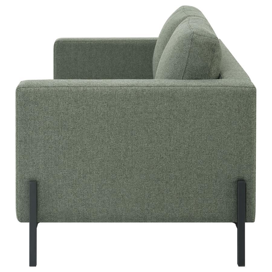 Tilly Upholstered Track Arms Loveseat Sage - (509905)