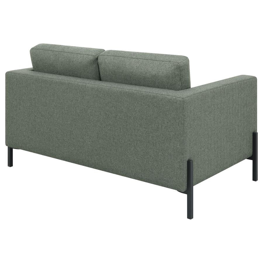 Tilly Upholstered Track Arms Loveseat Sage - (509905)