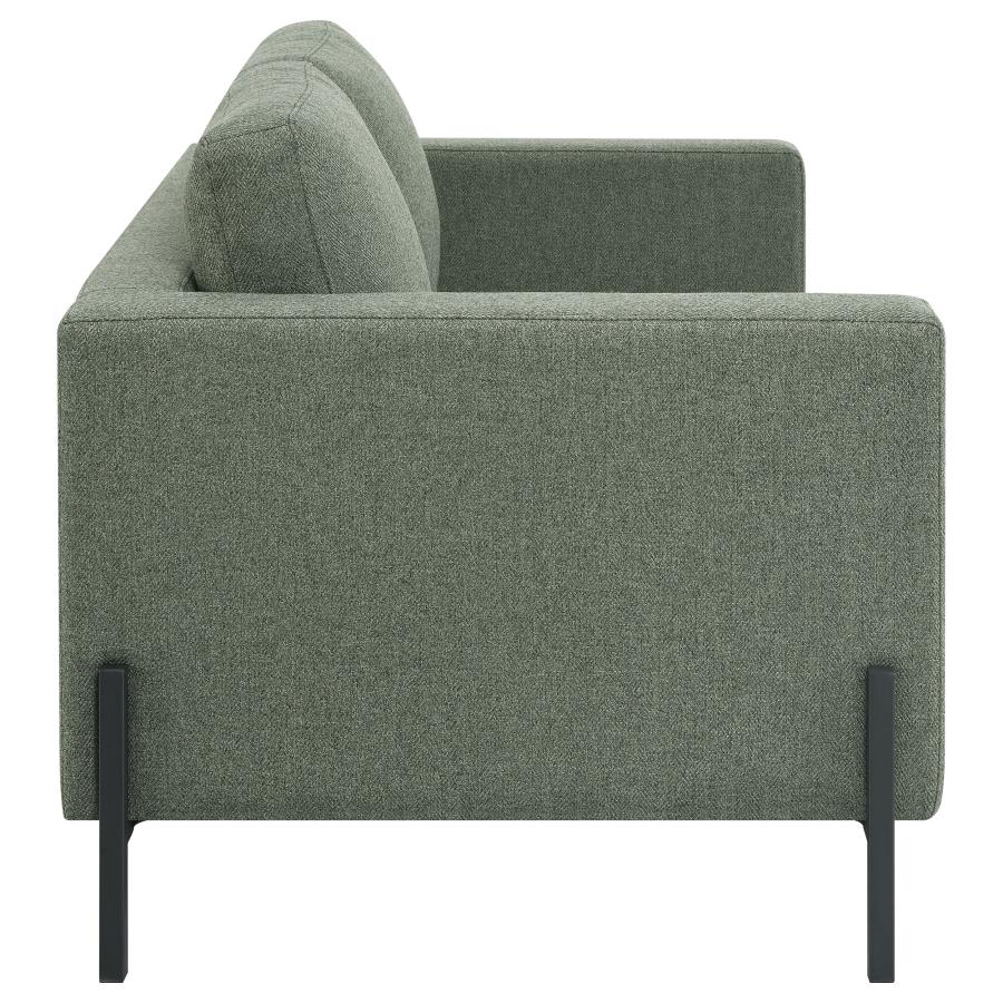 Tilly Upholstered Track Arms Loveseat Sage - (509905)