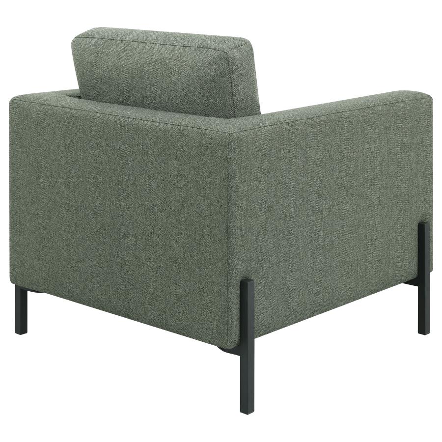 Tilly Upholstered Track Arms Chair Sage - (509906)