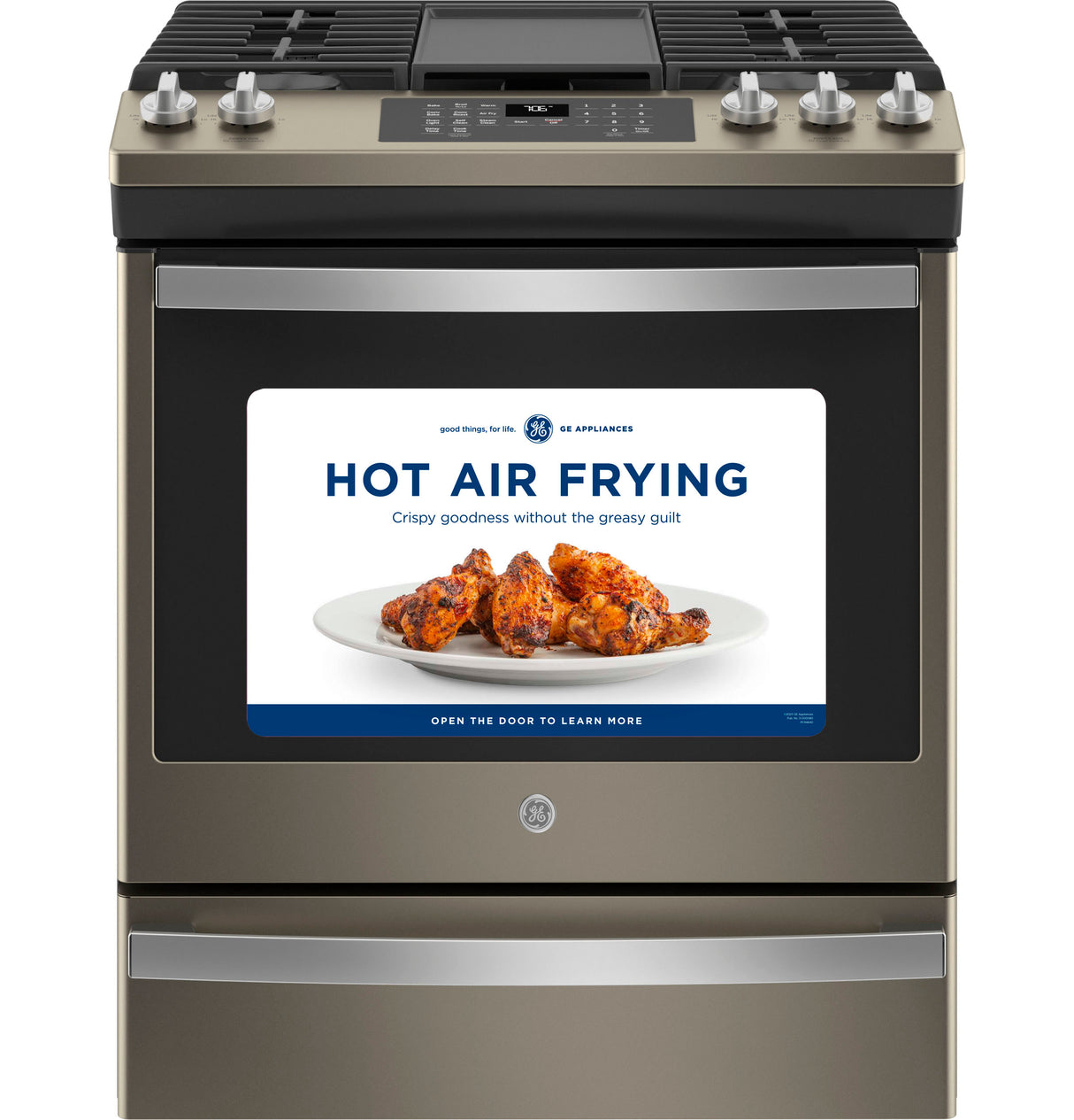 GE(R) 30" Slide-In Front-Control Convection Gas Range with No Preheat Air Fry - (JGS760EPES)