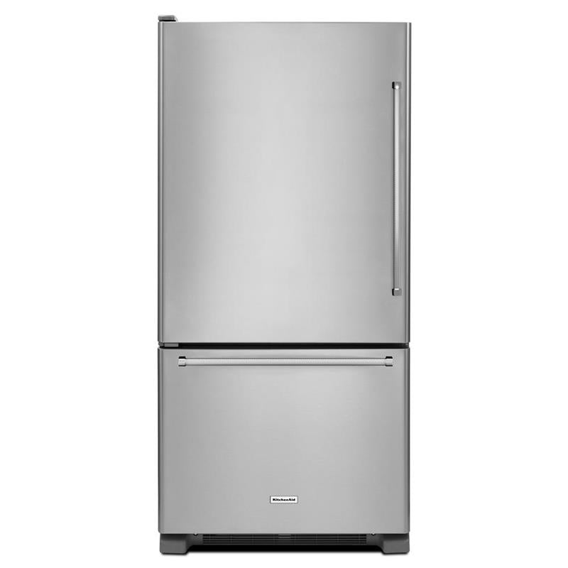 22 cu. ft. 33-Inch Width Full Depth Non Dispense Bottom Mount Refrigerator - (KRBL102ESS)