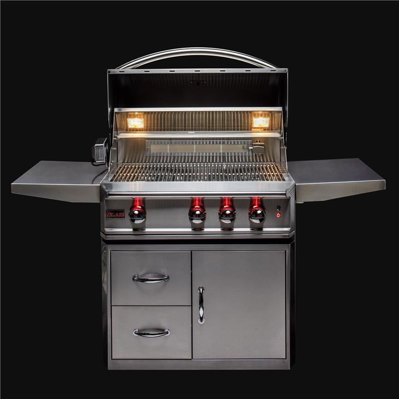 Blaze Professional LUX 34-Inch 3 Burner Built-In Gas Grill With Rear Infrared Burner, With Fuel type - Propane - (BLZ3PROLP)