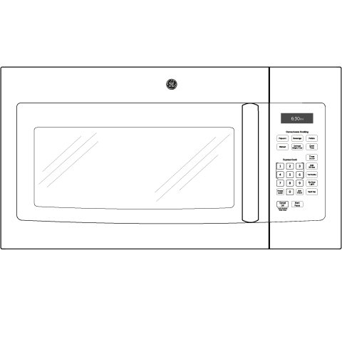 GE(R) 1.6 Cu. Ft. Over-the-Range Microwave Oven - (JVM3160DFBB)