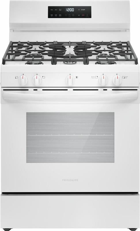 Frigidaire 30" Gas Range with Quick Boil - (FCRG3062AW)