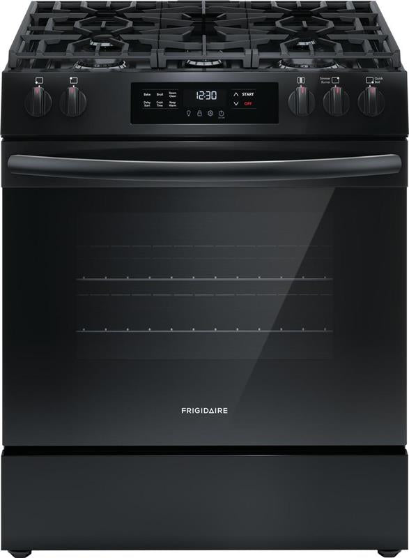 Frigidaire 30" Front Control Gas Range with Quick Boil - (FCFG3062AB)