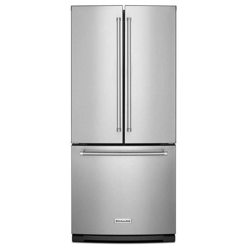 20 cu. Ft. 30-Inch Width Standard Depth French Door Refrigerator with Interior Dispense - (KRFF300ESS)