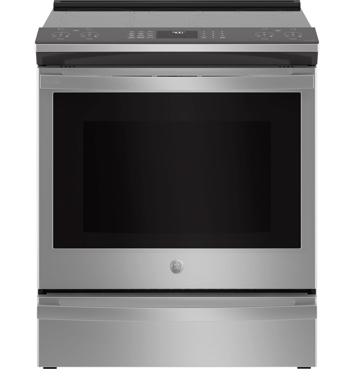 GE Profile(TM) 30" Smart Slide-In Fingerprint Resistant Front-Control Induction and Convection Range with No Preheat Air Fry - (PHS930YPFS)