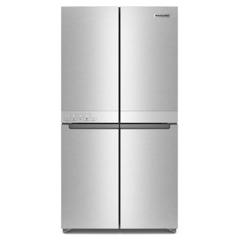 19.4 cu. ft. 36-inch wide Counter-Depth 4-Door Refrigerator with PrintShield(TM) Finish - (KRQC506MPS)