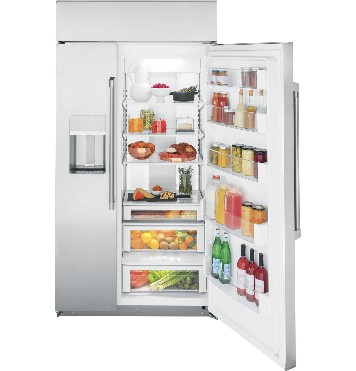 Caf(eback)(TM) 42" Smart Built-In Side-by-Side Refrigerator with Dispenser - (CSB42YP2NS1)