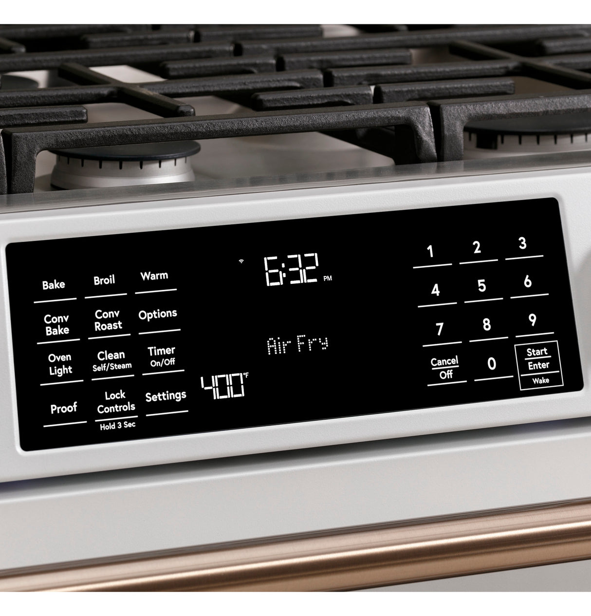 Caf(eback)(TM) 30" Smart Slide-In, Front-Control, Gas Range with Convection Oven - (CGS700P2MS1)